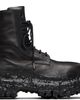A DICIANNOVEVENTITRE A DICIANNOVEVENTITRE Black Octa Combat Boots - 1