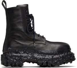 A DICIANNOVEVENTITRE A DICIANNOVEVENTITRE Black Octa Combat Boots