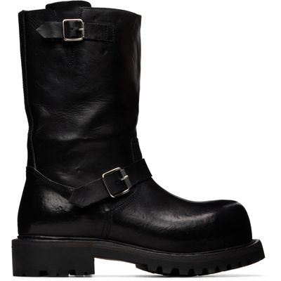 A DICIANNOVEVENTITRE A DICIANNOVEVENTITRE Black Octa Moto Boots