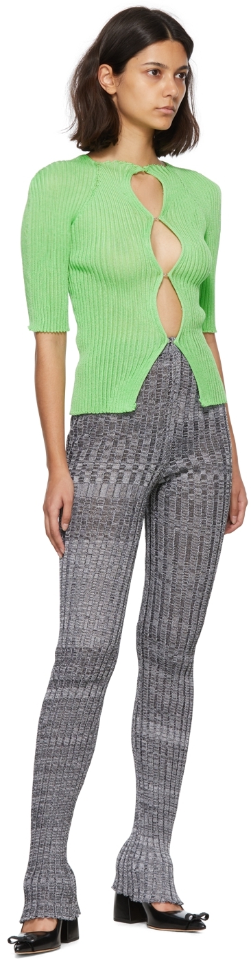 【フォローで10%オフ】 A. Roege Hove カーディガン a. roege hove Black Nylon & Cotton Cardigan a. roege hove