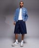 AAPE BY A BATHING APE® Aape by A Bathing Ape aape now denim long sleeve shirt in blue and white stripes-Multi - 2