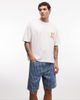 AAPE BY A BATHING APE® Aape by A Bathing Ape aape now striped denim jorts in blue and white-Multi - 1