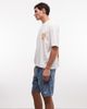 AAPE BY A BATHING APE® Aape by A Bathing Ape aape now striped denim jorts in blue and white-Multi - 3