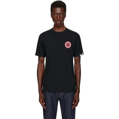 AAPE by A Bathing Ape AAPE by A Bathing Ape Black 'AAPE' Basic T-shirt