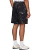 AAPE by A Bathing Ape AAPE by A Bathing Ape Black 'AAPENOW' Moonface Logo Camo Sweat Shorts - 3