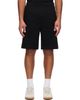 AAPE by A Bathing Ape AAPE by A Bathing Ape Black 'AAPENOW' Moonface Logo Sweat Shorts - 1