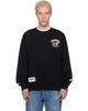AAPE by A Bathing Ape AAPE by A Bathing Ape Black 'AAPER' Crew Neck Sweatshirt - 1