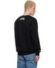 AAPE by A Bathing Ape AAPE by A Bathing Ape Black 'AAPER' Crew Neck Sweatshirt - 3