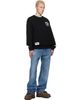 AAPE by A Bathing Ape AAPE by A Bathing Ape Black 'AAPER' Crew Neck Sweatshirt - 4