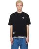 AAPE by A Bathing Ape AAPE by A Bathing Ape Black 'AAPEUNVS' Graphic T-shirt - 1