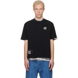 AAPE by A Bathing Ape AAPE by A Bathing Ape Black 'AAPEUNVS' Graphic T-shirt