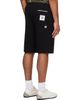 AAPE by A Bathing Ape AAPE by A Bathing Ape Black 'AAPEUNVS' Moonface Logo Sweat Shorts - 3