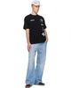 AAPE by A Bathing Ape AAPE by A Bathing Ape Black 'AAPEUNVS' Multi-Logo T-shirt - 4