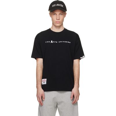 AAPE by A Bathing Ape AAPE by A Bathing Ape Black 'AAPEUNVS' T-shirt