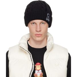 AAPE by A Bathing Ape AAPE by A Bathing Ape Black Logo Beanie