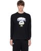 AAPE by A Bathing Ape AAPE by A Bathing Ape Black Main Skate Long T-shirt - 1