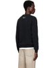 AAPE by A Bathing Ape AAPE by A Bathing Ape Black Moonface Logo Long Sleeve T-shirt - 3