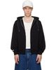 AAPE by A Bathing Ape AAPE by A Bathing Ape Black Moonface Zip-Up Hoodie - 1