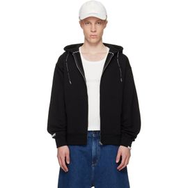 AAPE by A Bathing Ape AAPE by A Bathing Ape Black Moonface Zip-Up Hoodie