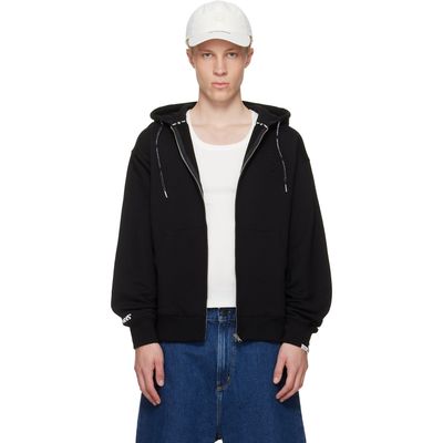 AAPE by A Bathing Ape AAPE by A Bathing Ape Black Moonface Zip-Up Hoodie
