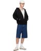 AAPE by A Bathing Ape AAPE by A Bathing Ape Black Moonface Zip-Up Hoodie - 4