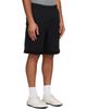 AAPE by A Bathing Ape AAPE by A Bathing Ape Black Reversible Moonface Logo Sweat Shorts - 2