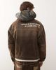AAPE BY A BATHING APE® Aape by A Bathing Ape denim jacket with camo padded hood in multi - part of a set-Brown - 3