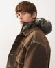 AAPE BY A BATHING APE® Aape by A Bathing Ape denim jacket with camo padded hood in multi - part of a set-Brown - 4