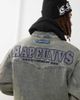 AAPE BY A BATHING APE® Aape by A Bathing Ape denim western jacket with back embroidery in vintage wash-Blue - 4