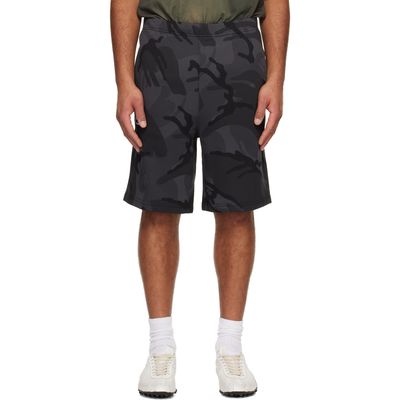 AAPE by A Bathing Ape AAPE by A Bathing Ape Gray 'AAPENOW' Moonface Logo Sweat Shorts
