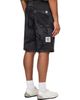 AAPE by A Bathing Ape AAPE by A Bathing Ape Gray 'AAPENOW' Moonface Logo Sweat Shorts - 3