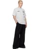 AAPE by A Bathing Ape AAPE by A Bathing Ape Gray 'AAPEUNVS' Multi-Logo T-shirt - 4