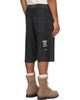 AAPE by A Bathing Ape AAPE by A Bathing Ape Gray Main Sweat Shorts - 3
