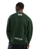 AAPE BY A BATHING APE® Aape By A Bathing Ape heart crew neck sweatshirt in dark green - 2