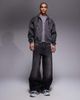 AAPE BY A BATHING APE® Aape by A Bathing Ape heavyweight zip up motocross hooded jacket in washed black - 2