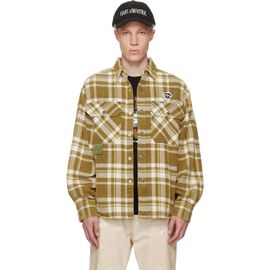 AAPE by A Bathing Ape AAPE by A Bathing Ape Khaki Moonface Check Long Sleeve Shirt