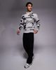 AAPE BY A BATHING APE® Aape by A Bathing Ape knit sweater in gray with all over graffiti print-Multi - 2