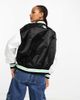 AAPE BY A BATHING APE® AAPE By A Bathing Ape logo college varsity jacket in black - 3