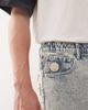 AAPE BY A BATHING APE® AAPE BY A BATHING APE logo denim shorts in light wash-Blue - 4