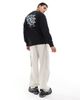 AAPE BY A BATHING APE® Aape By A Bathing Ape logo long sleeve T-shirt with back print in black-White - 3