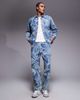 AAPE BY A BATHING APE® Aape by A Bathing Ape long sleeve denim shirt in blue camo - part of a set-Multi - 2