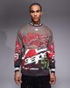 AAPE BY A BATHING APE® Aape by A Bathing Ape long sleeve motocross t-shirt in brown and red-Multi - 1
