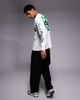 AAPE BY A BATHING APE® Aape by A Bathing Ape long sleeve t-shirt in off white with multi placement prints - 2