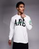 AAPE BY A BATHING APE® Aape by A Bathing Ape long sleeve t-shirt in off white with multi placement prints - 3