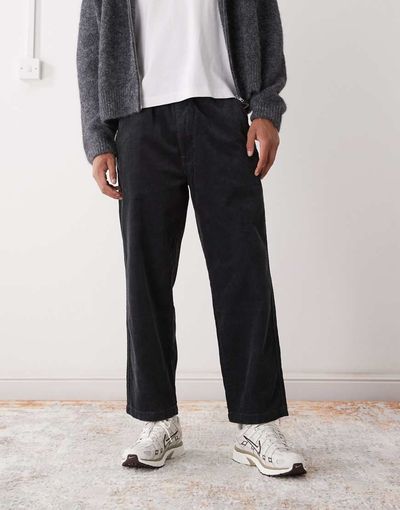 AAPE BY A BATHING APE® Aape by A Bathing Ape loose fit cord pants in dark gray