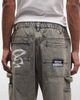 AAPE BY A BATHING APE® Aape by A Bathing Ape loose fit denim carpenter jeans in vintage blue - 4