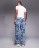 AAPE BY A BATHING APE® Aape by A Bathing Ape loose fit denim jeans in blue camo - part of a set-Multi - 3