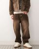 AAPE BY A BATHING APE® Aape by A Bathing Ape loose fit denim jeans in dark brown - part of a set - 3