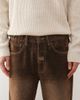 AAPE BY A BATHING APE® Aape by A Bathing Ape loose fit denim jeans in dark brown - part of a set - 4