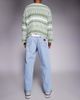 AAPE BY A BATHING APE® Aape by A Bathing Ape loose fit denim jeans in light blue with leg embroidery - 3